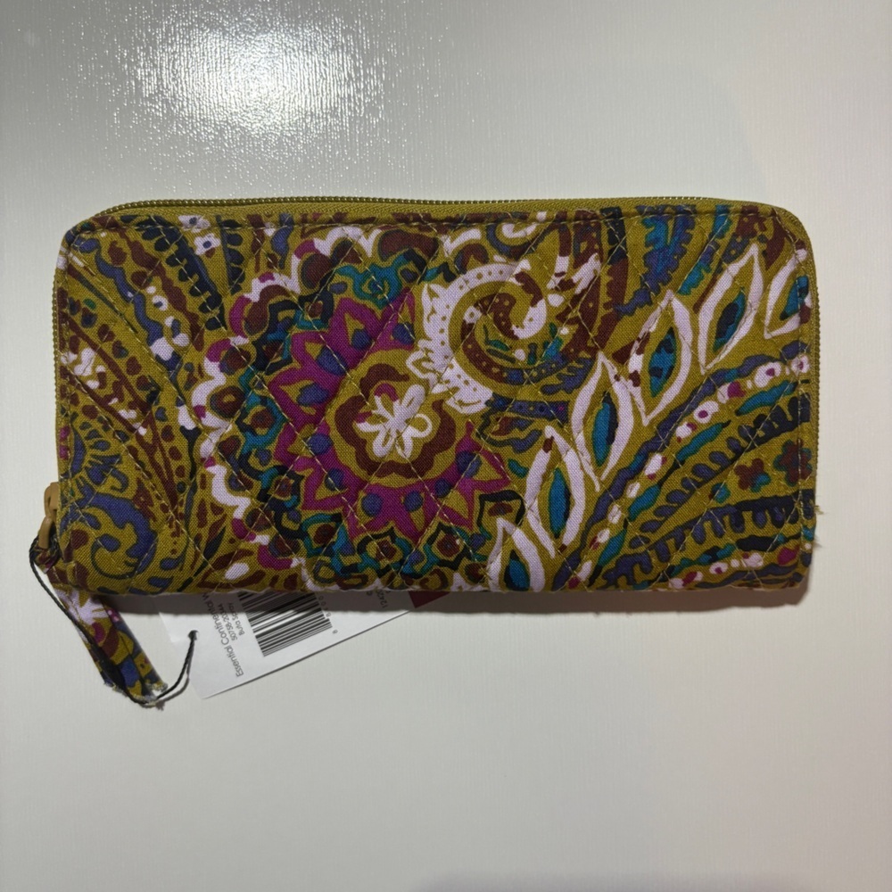 Vera Bradley Colorful Paisley Zip Wallet